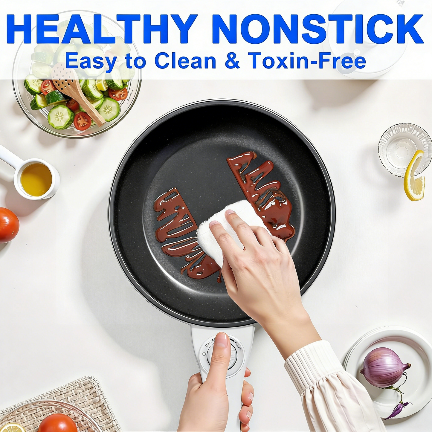 Hot Pot Electric Upgraded, Non-Stick Sauté Pan, Rapid Noodles Electric Pot, 1.5L Mini Portable Hot Pot for Steak