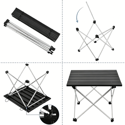 Ultralight Portable Folding Camping Table with Carry Bag