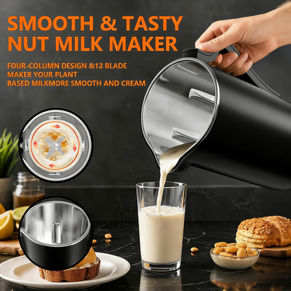 Nut Milk Maker Machine, Automatic Nut Milk Maker for Almond Homemade Milk
