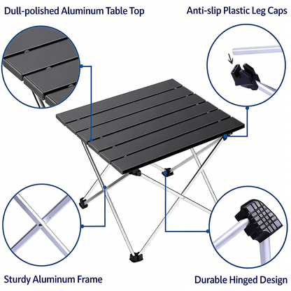 Ultralight Portable Folding Camping Table with Carry Bag