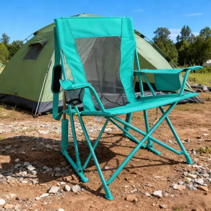 Instant Open Spring-Action Folding Rocking Chair for Outdoor